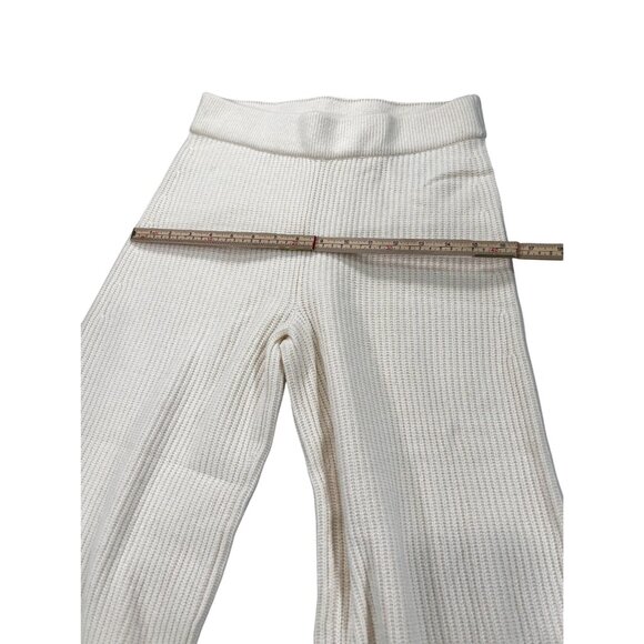 Gap Womens Ribbed Wide-Leg Knit Pants XSP Birch Cotton Blend - Picture 12 of 12